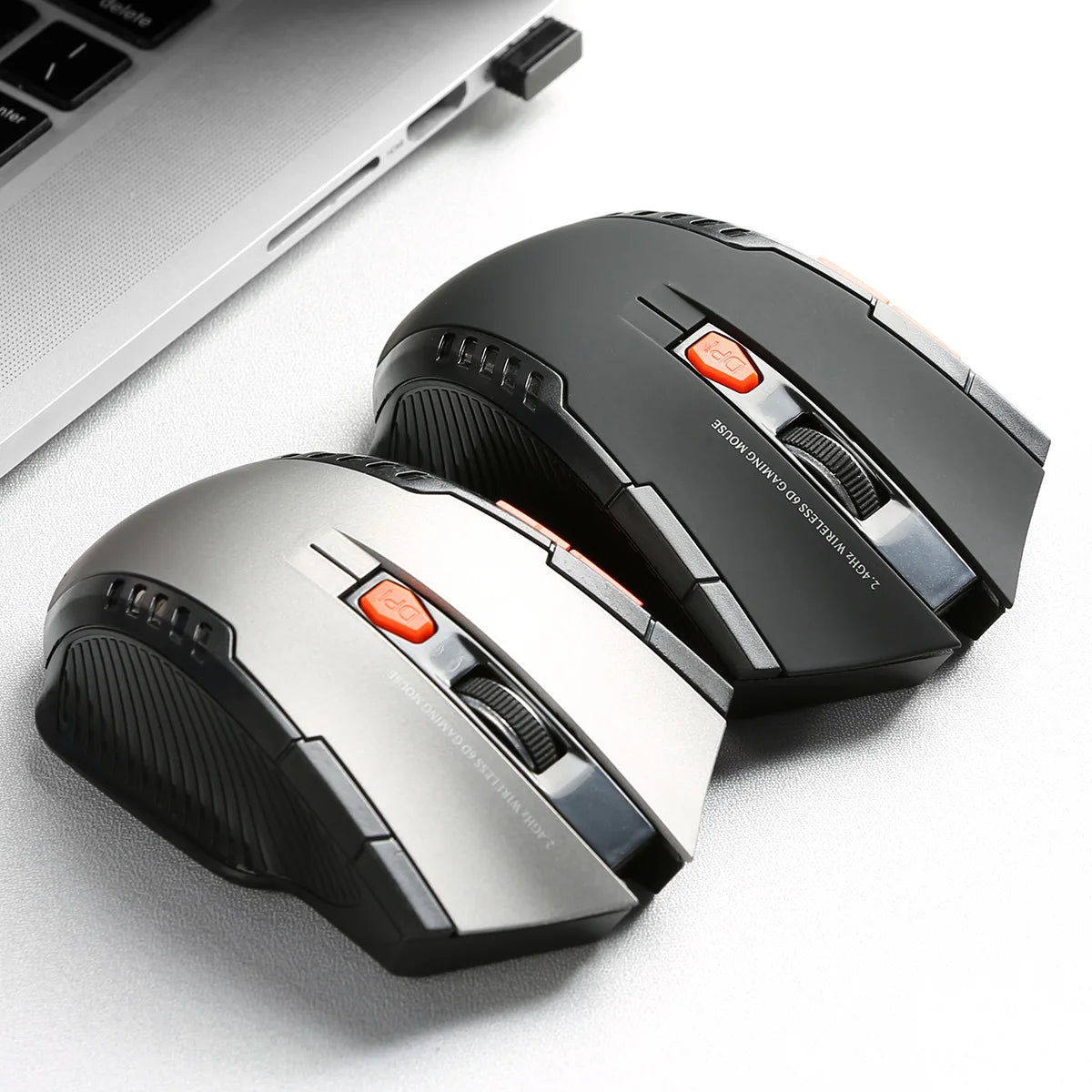 2.4GHz Wireless Mouse Adjustable DPI Mouse 6 Buttons Optical Ga...