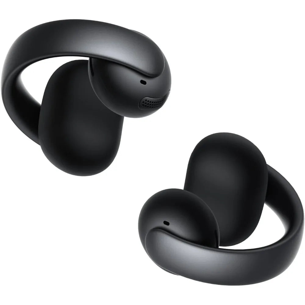 Open-Ear Clip-On Headphones with Clear Calls, Comfortable Fit and Powerful Bass