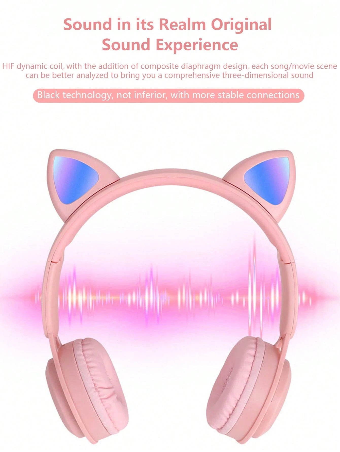 Cat Ears Headband Bluetooth Headphones New Wireless Bluetooth Headphones