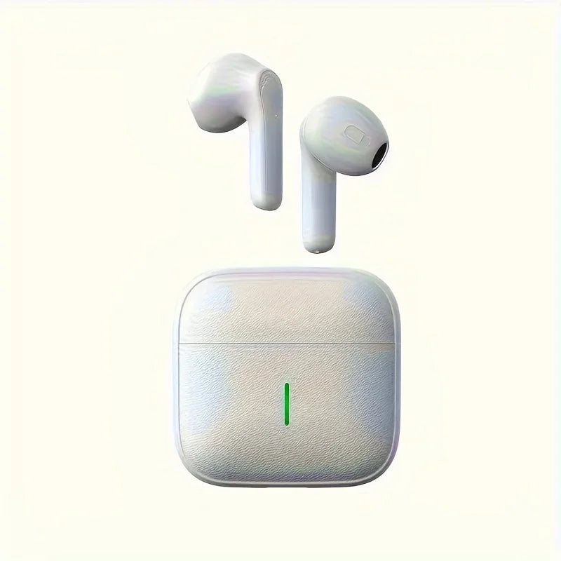 HD Wireless Headphones - Long Battery Life, Compact Dual Stereo In-Ear Headphones for Sports and Gaming, Noise Cancelling Calls